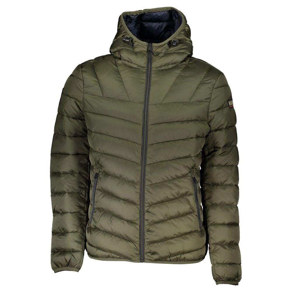 Napapijri Green Polyamide Men Jacket Napapijri