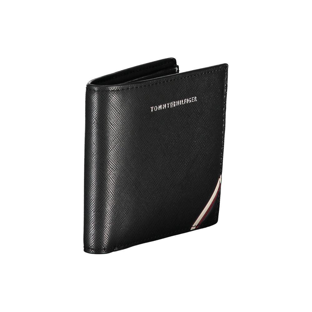 Tommy Hilfiger Black Leather Men Wallet Tommy Hilfiger