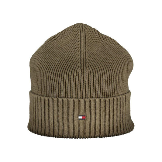 Tommy Hilfiger Green Cotton Men Cap Tommy Hilfiger