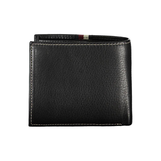 Tommy Hilfiger Black Leather Men Wallet Tommy Hilfiger