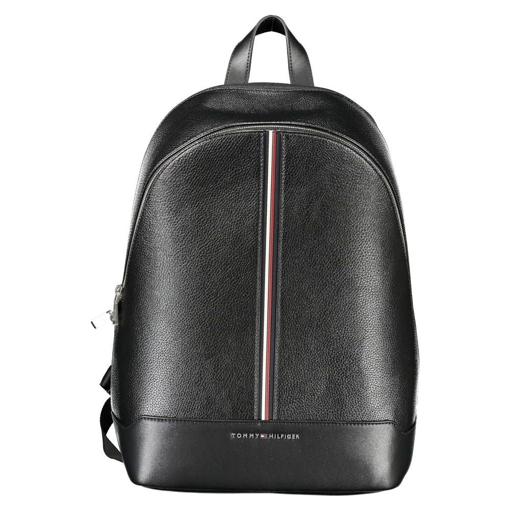 Tommy Hilfiger Black Polyethylene Men Backpack Tommy Hilfiger