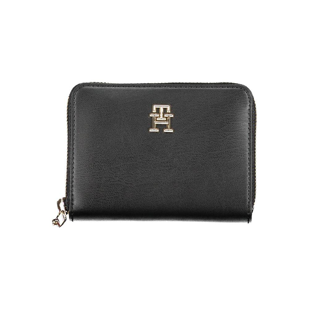 Tommy Hilfiger Black Polyethylene Women Wallet Tommy Hilfiger