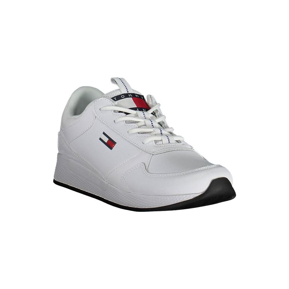 Tommy Hilfiger White Polyethylene Men Sneaker Tommy Hilfiger