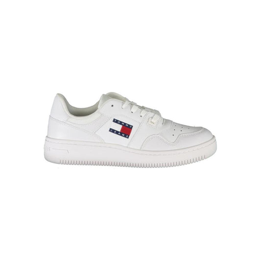 Tommy Hilfiger White Leather Women Sneaker Tommy Hilfiger