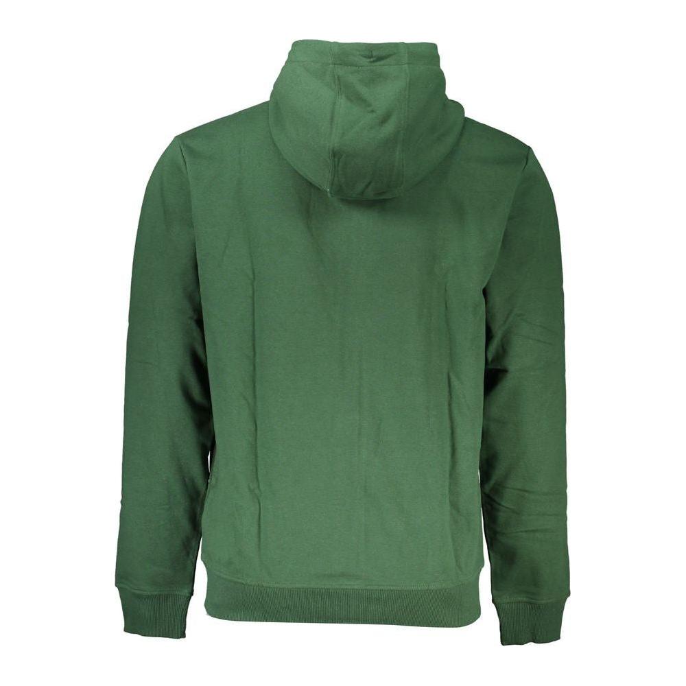 Tommy Hilfiger Chic Green Hooded Zip Sweater Tommy Hilfiger