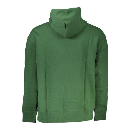 Tommy Hilfiger Green Hooded Cotton Sweatshirt Tommy Hilfiger