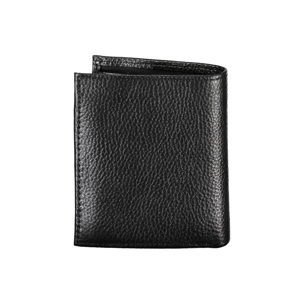 Tommy Hilfiger Elegant Black Leather Bi-Fold Wallet Tommy Hilfiger