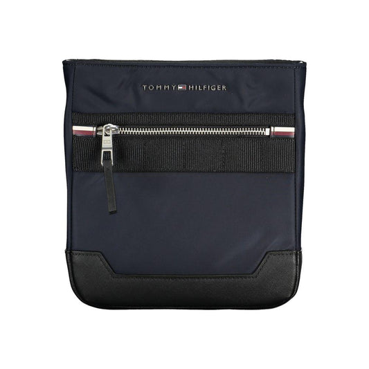 Tommy Hilfiger Sleek Blue Shoulder Bag with Contrasting Details Tommy Hilfiger