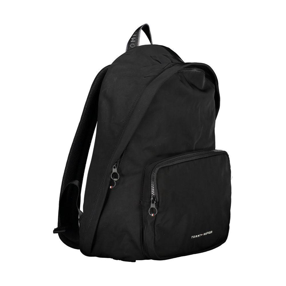 Tommy Hilfiger Chic Urban Black Backpack with Laptop Compartment Tommy Hilfiger