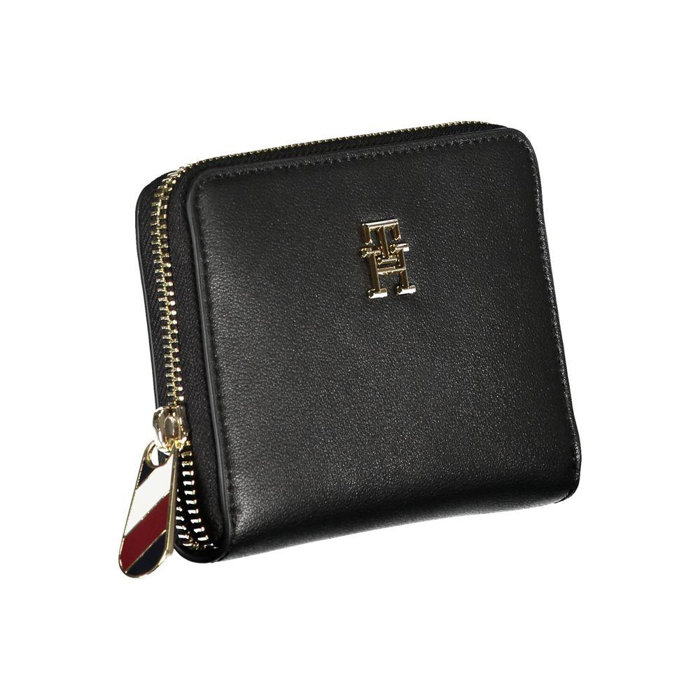 Tommy Hilfiger Elegant Black Multi-Compartment Wallet Tommy Hilfiger