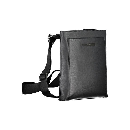 Calvin Klein Eco-Conscious Black Shoulder Bag with Logo Calvin Klein