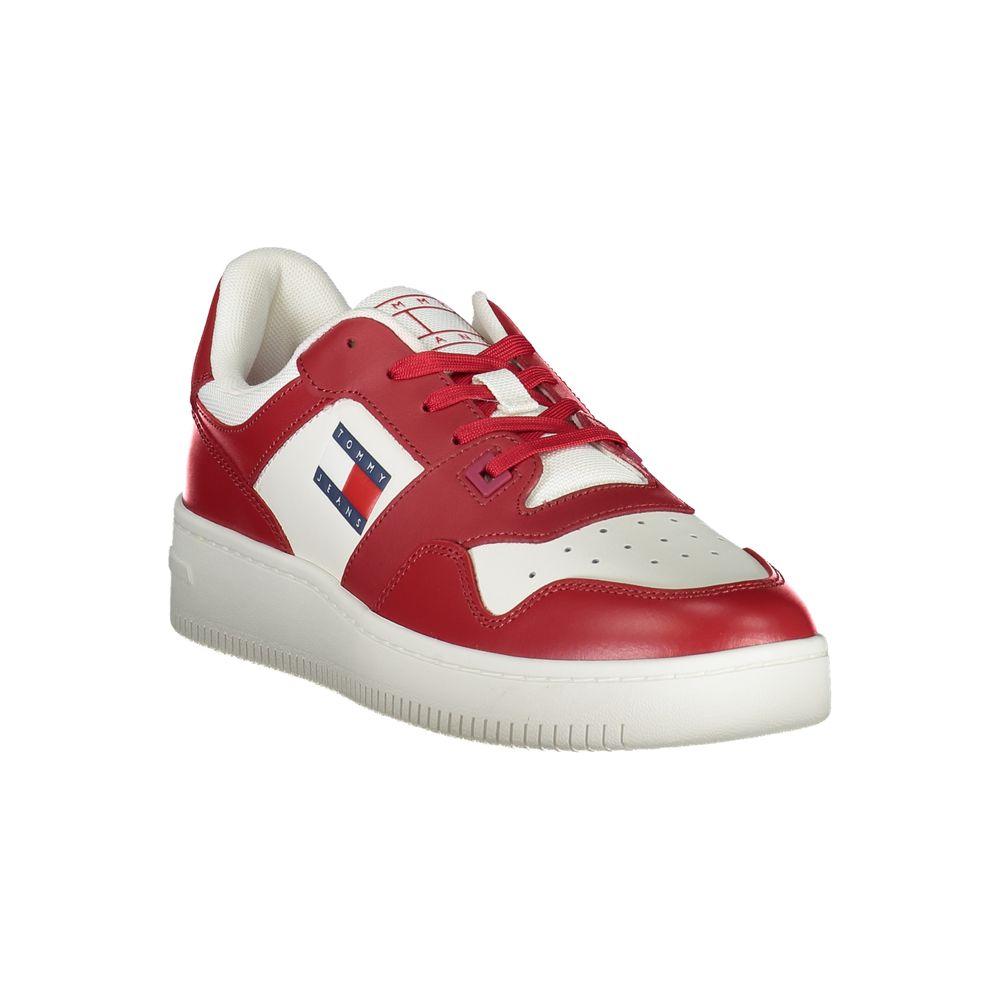 Tommy Hilfiger Pink Leather Men Sneaker Tommy Hilfiger