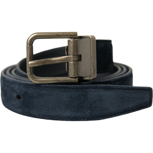 Dolce & Gabbana Elegant Suede Calf Leather Belt Dolce & Gabbana