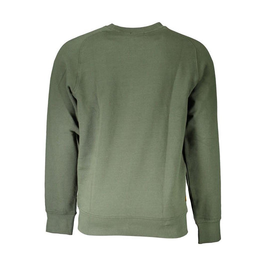 Timberland Green Round Neck Cotton Blend Sweater Timberland