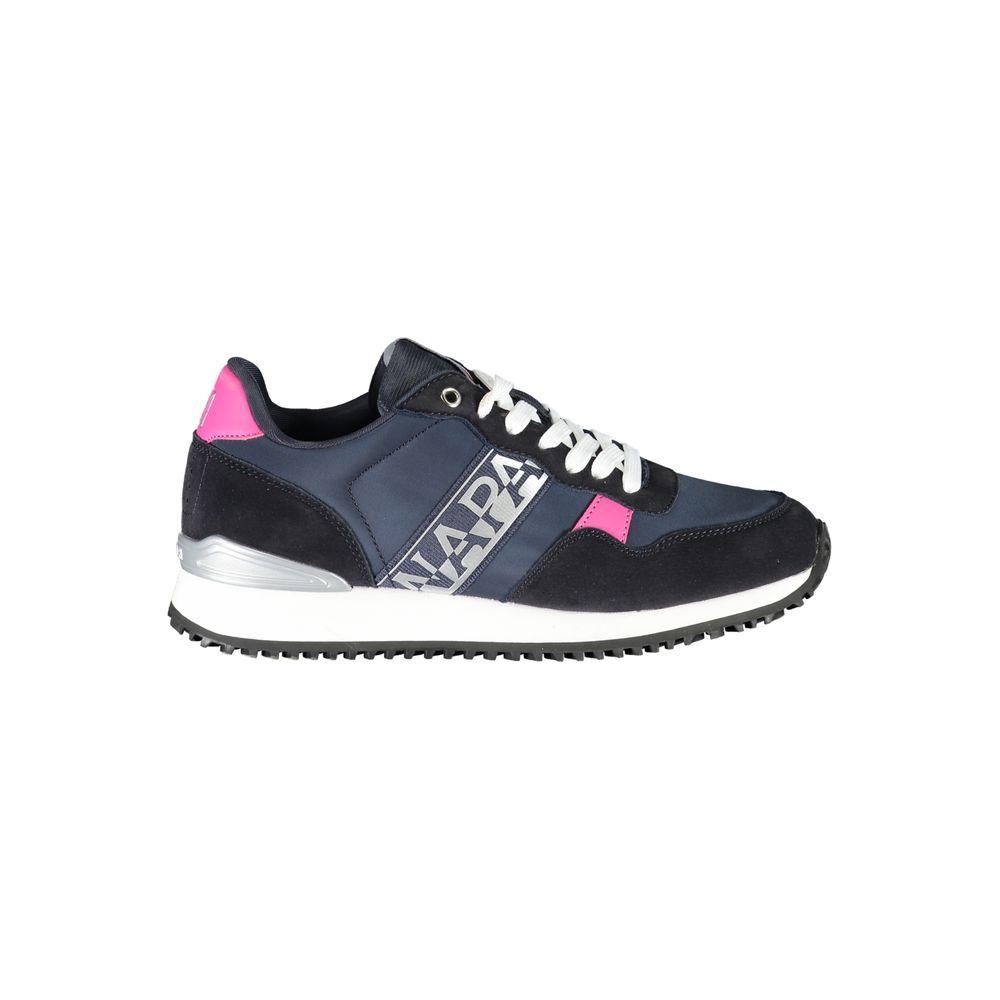 Napapijri Elegant Blue Lace-Up Sporty Sneakers Napapijri