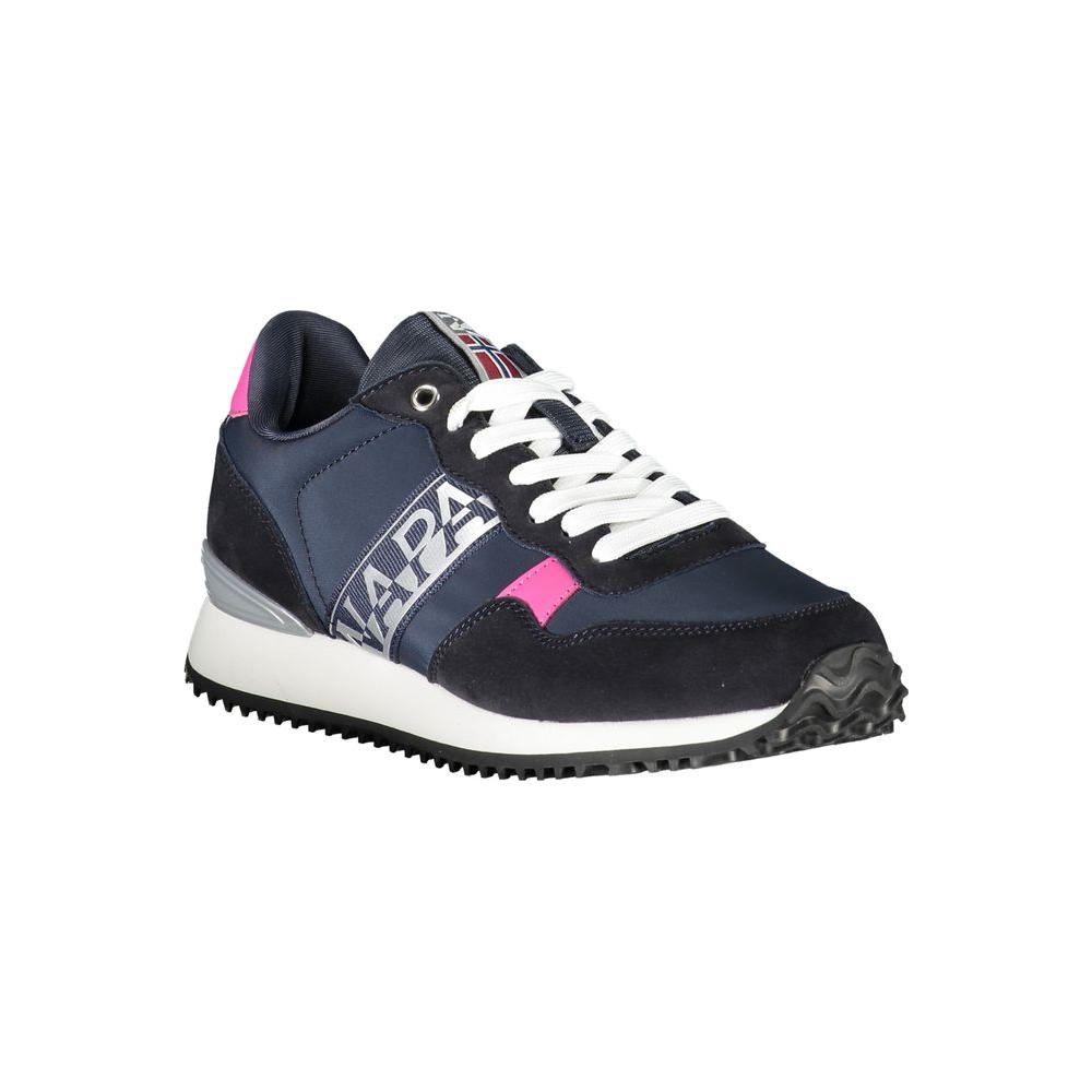 Napapijri Elegant Blue Lace-Up Sporty Sneakers Napapijri