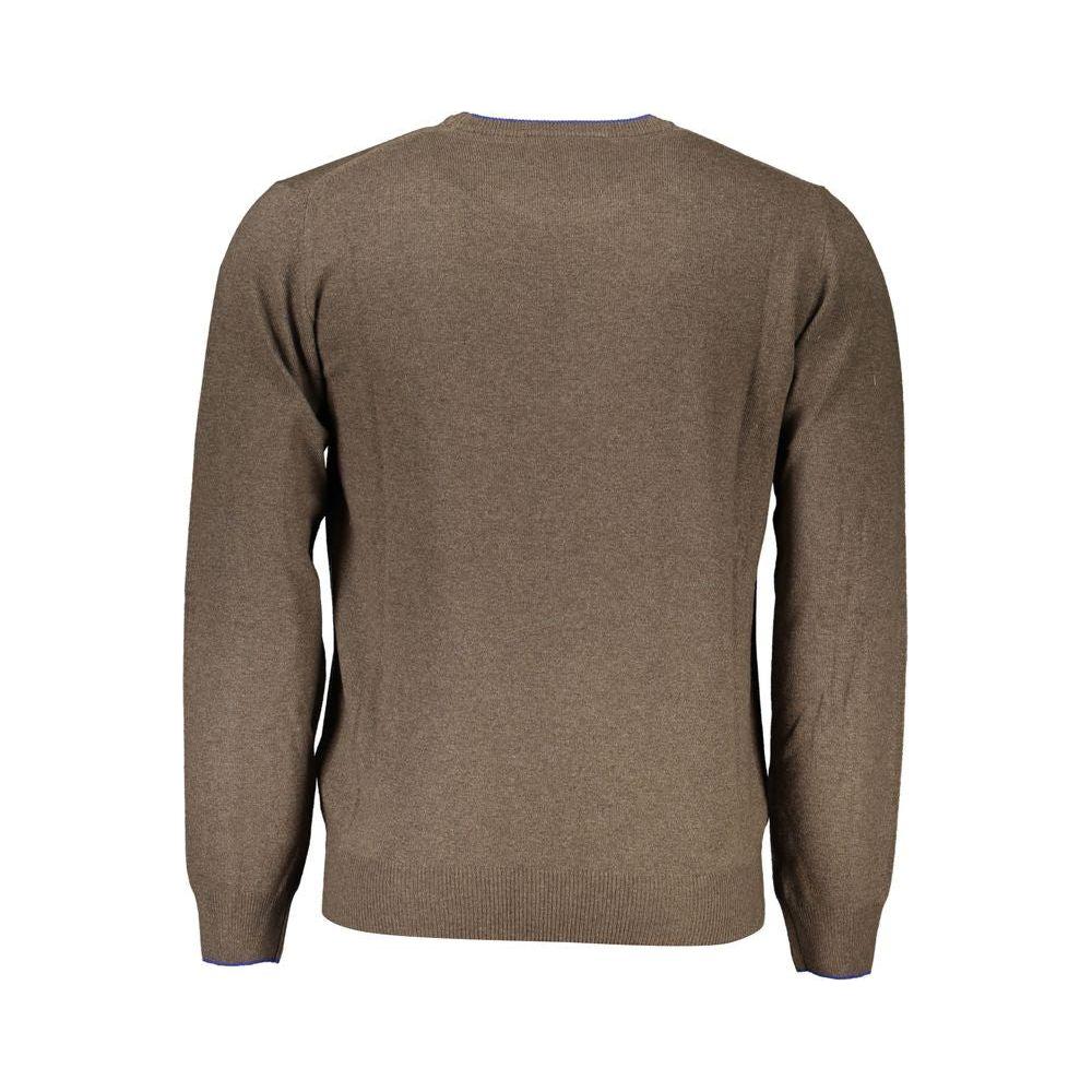 Harmont & Blaine Elegant Crew Neck Contrast Detail Sweater Harmont & Blaine