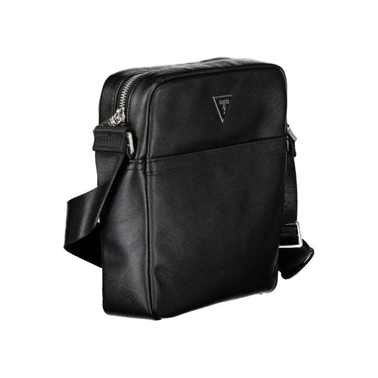 Guess Jeans Elegant Black Shoulder Bag for Men Guess Jeans