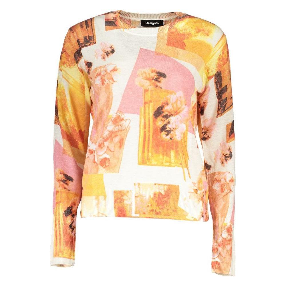 Desigual High Neck Contrast Detail Sweater Desigual