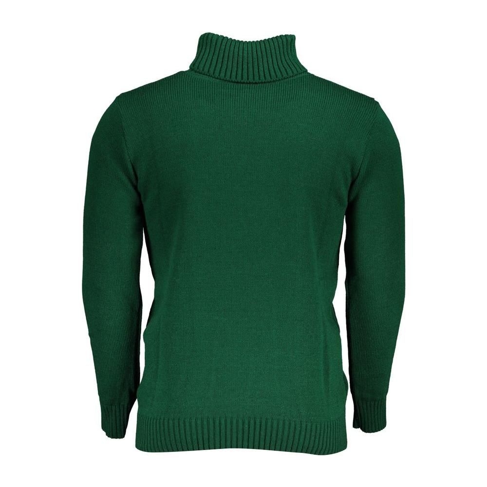 U.S. Grand Polo Elegant Turtleneck Embroidered Sweater U.S. Grand Polo