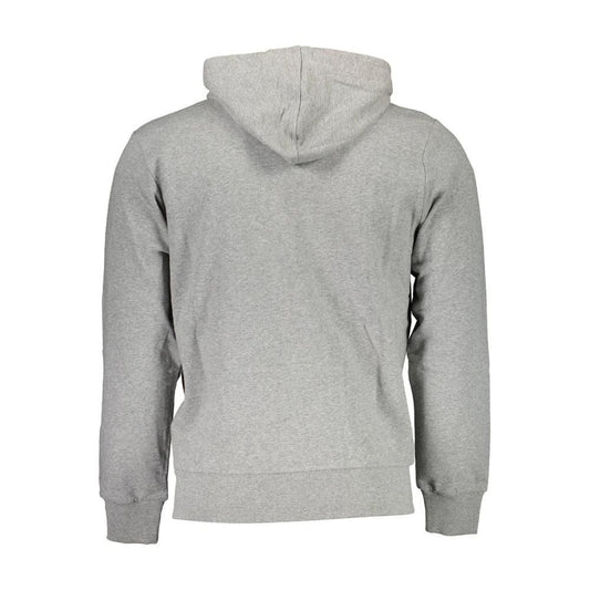 La Martina Elegant Gray Hooded Sweatshirt for Men La Martina