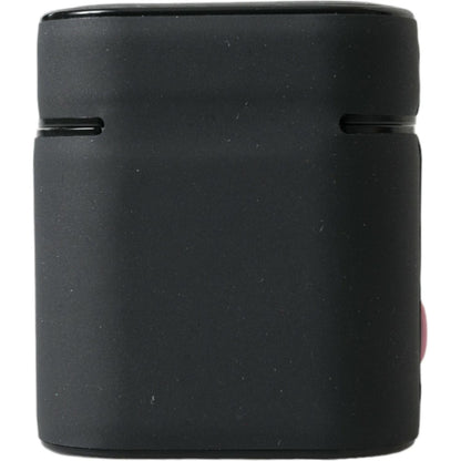 Dolce & Gabbana Black Pink Silicone Embossed Logo Airpods Case