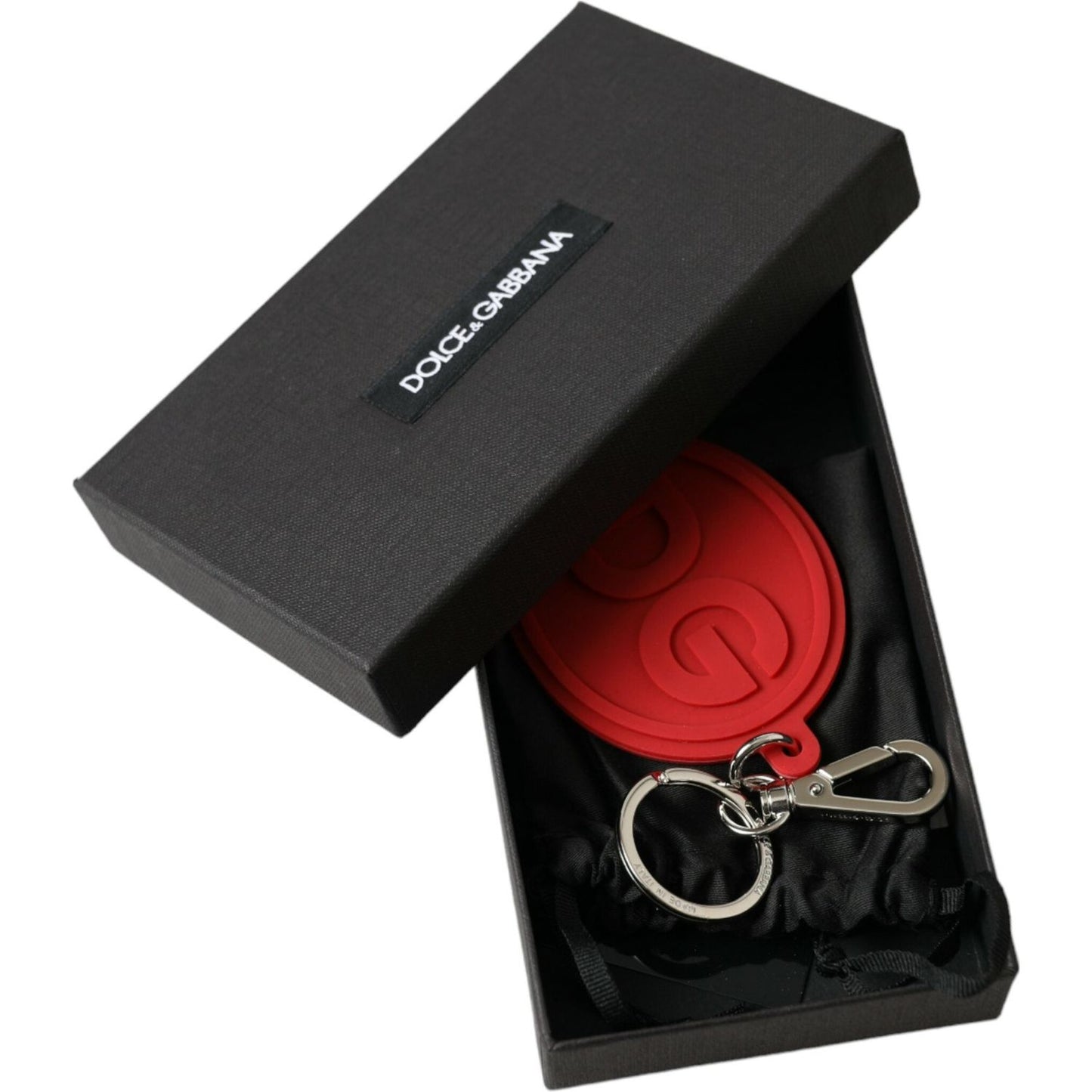 Dolce & Gabbana Elegant Red Trifold Key Holder Case Dolce & Gabbana