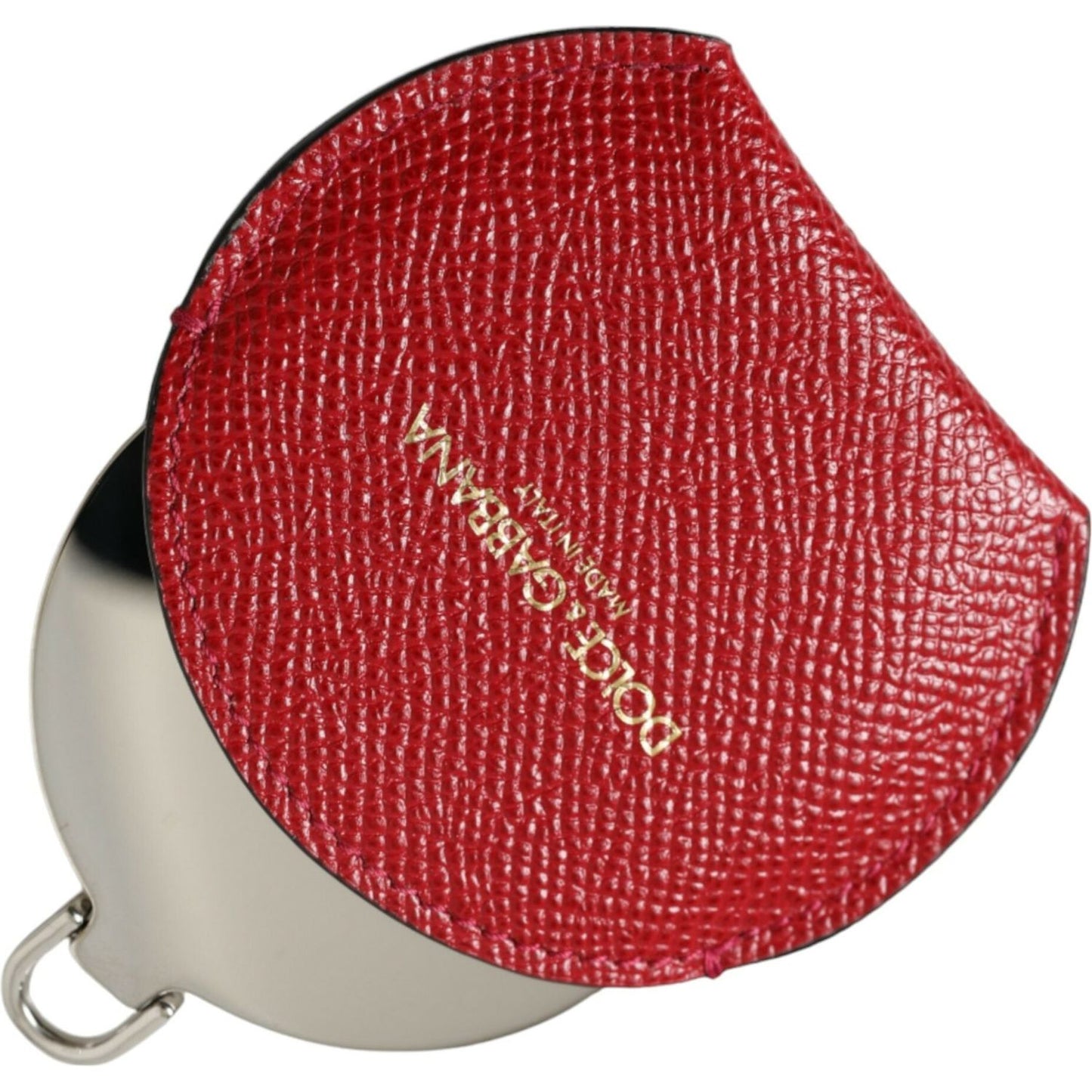 Dolce & Gabbana Elegant Red Leather Mirror Holder Dolce & Gabbana