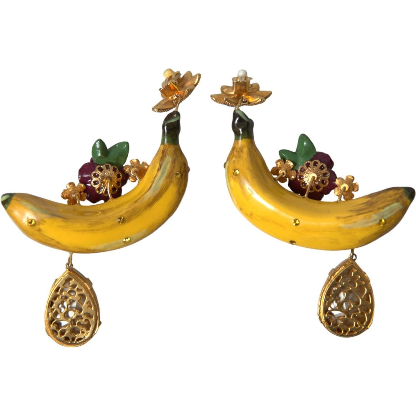 Dolce & Gabbana Chic Clip-on Banana Dangle Earrings Dolce & Gabbana