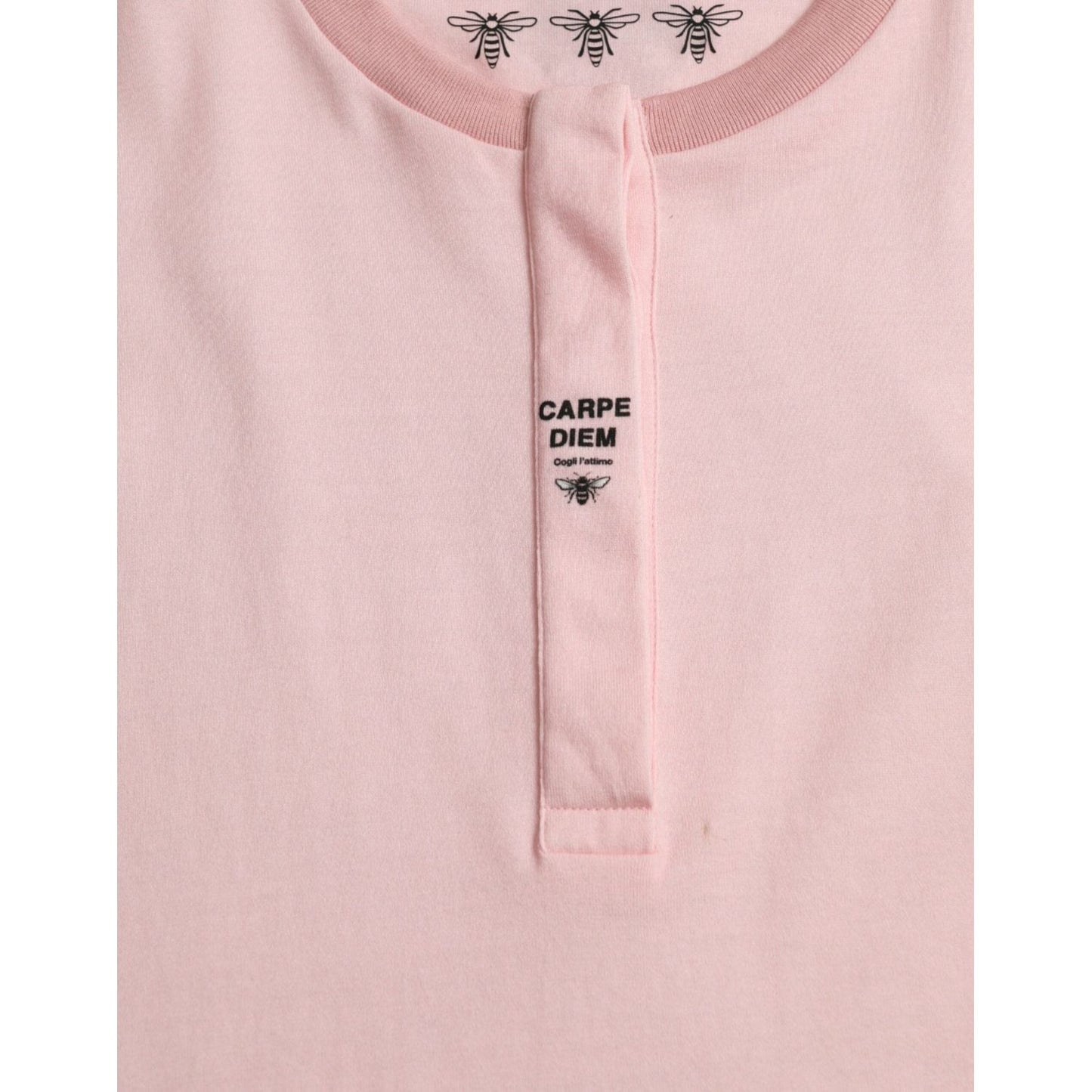 Dolce & Gabbana Chic Pink Floral Cotton Tee Dolce & Gabbana