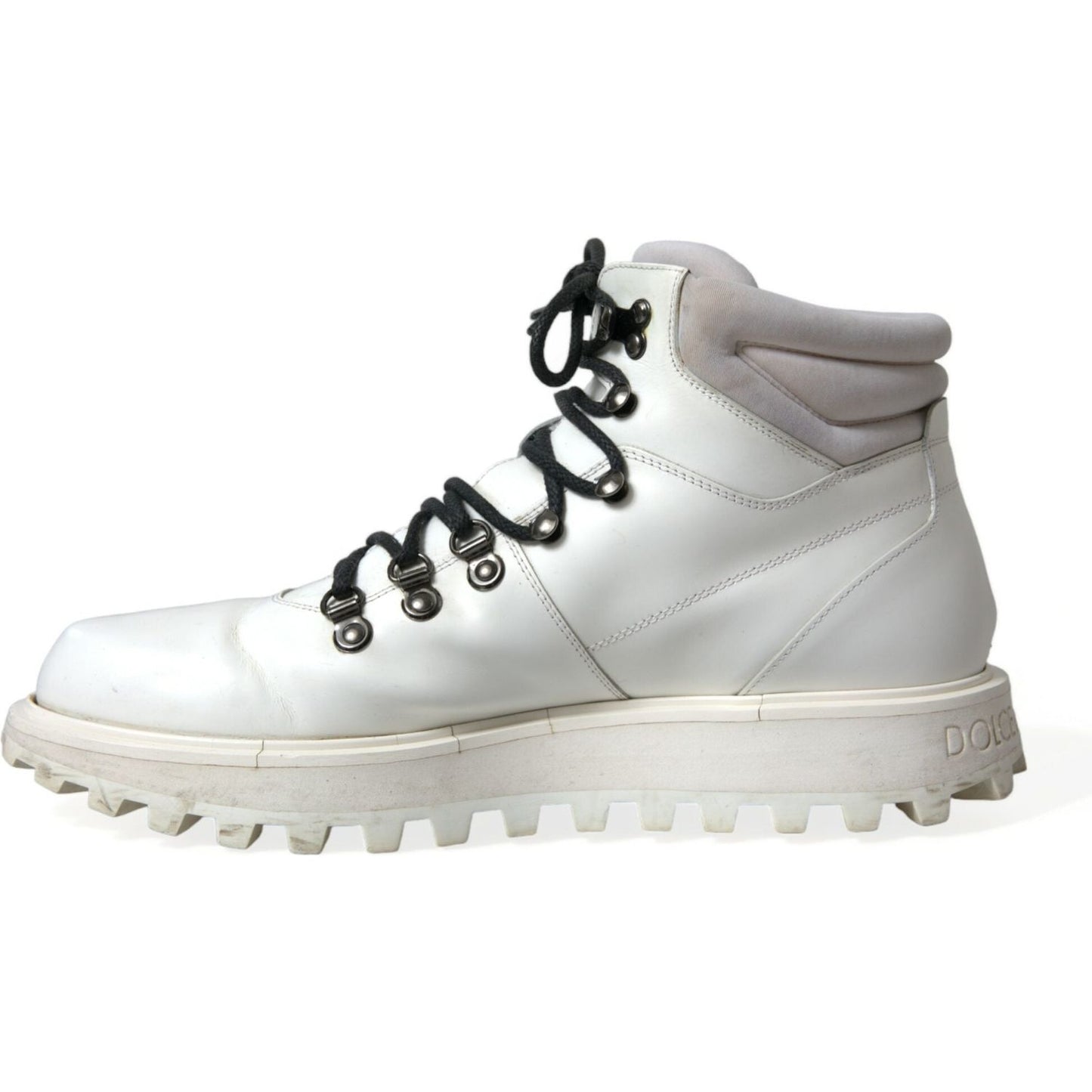 Dolce & Gabbana Pristine White Italian Ankle Boots Dolce & Gabbana