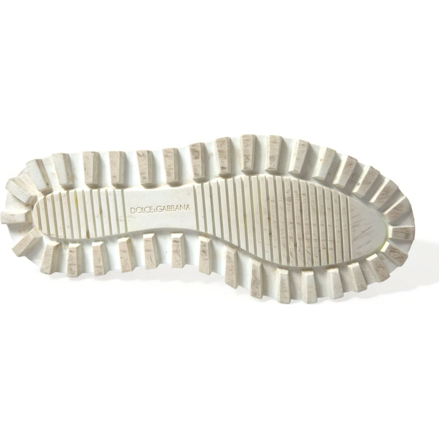 حذاء الكاحل الإيطالي الأبيض الرائع من دولتشي آند غابانا