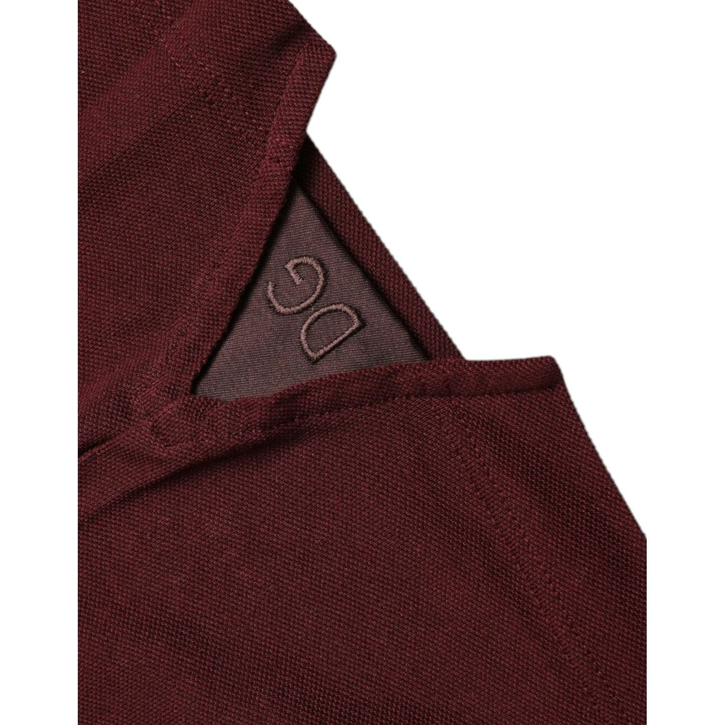 Dolce & Gabbana Elegant Maroon Cotton Blend Polo Tee Dolce & Gabbana