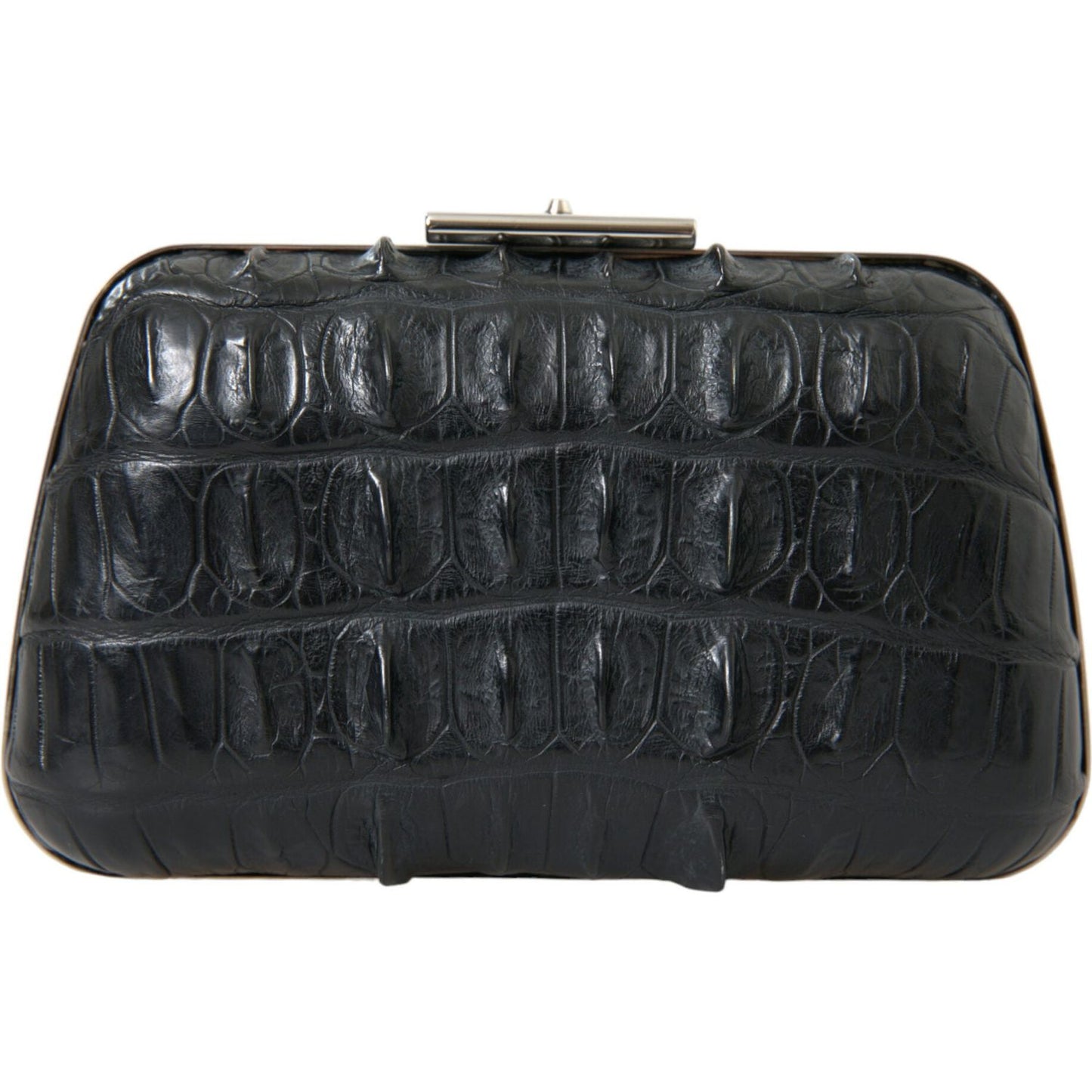 Balenciaga Elegant Crocodile Leather Evening Clutch Balenciaga