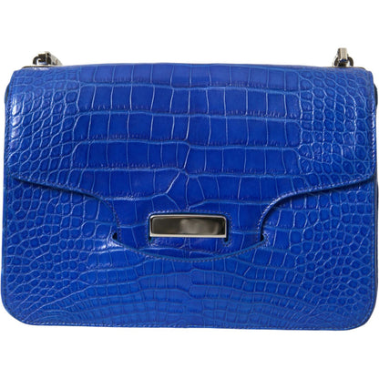 Balenciaga Blue Exotic Leather Neo Classic Small Shoulder Bag Balenciaga