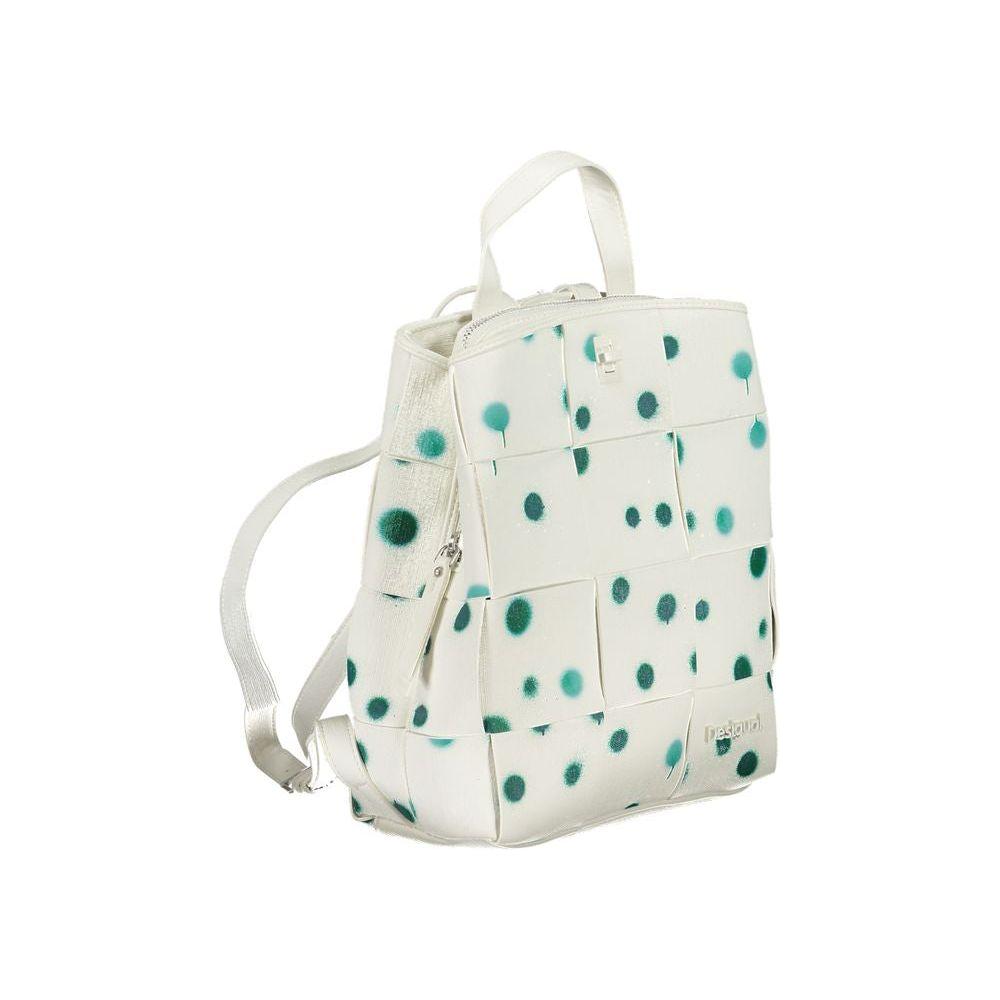 Desigual White Polyethylene Backpack Desigual