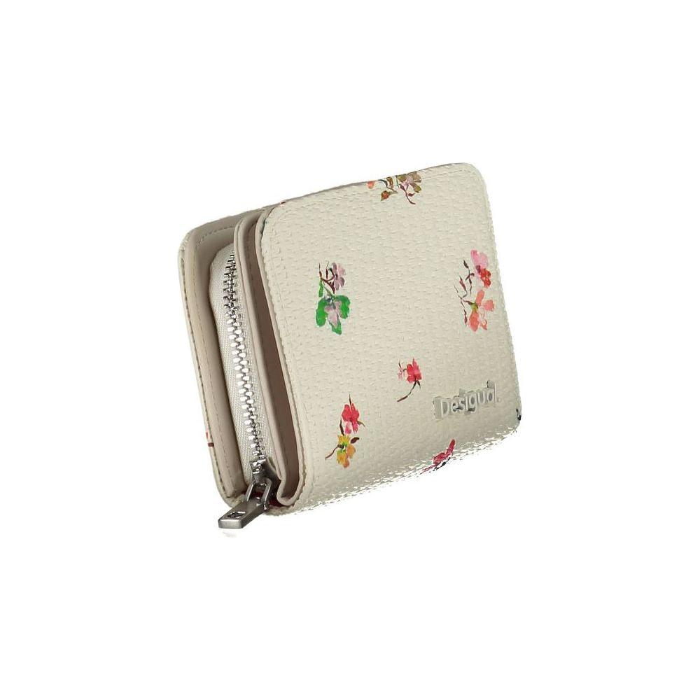 Desigual White Polyethylene Wallet Desigual