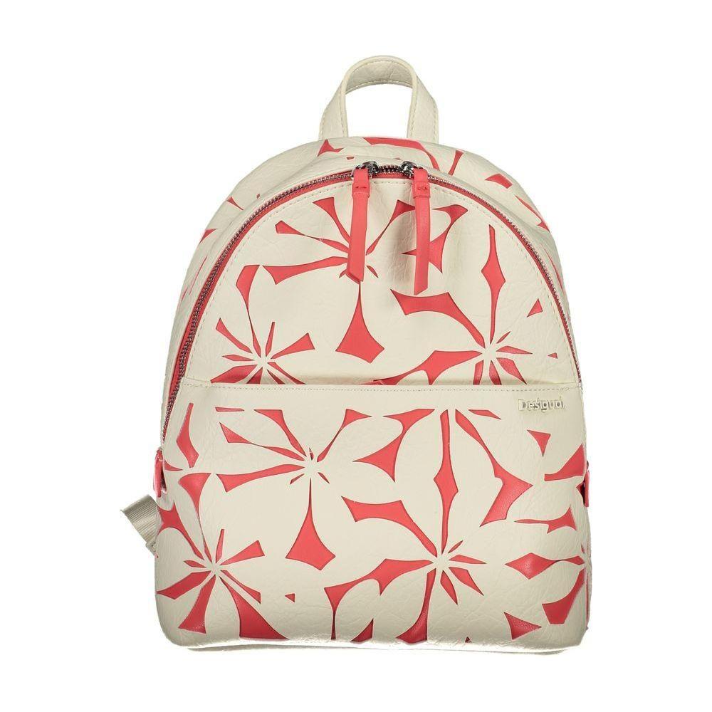 Desigual White Polyethylene Backpack Desigual