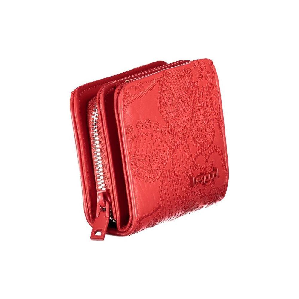 Desigual Red Polyethylene Wallet Desigual