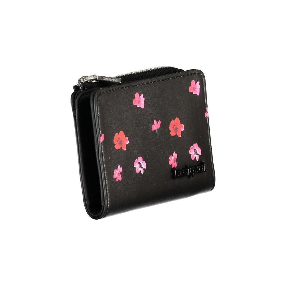 Desigual Black Polyethylene Wallet Desigual