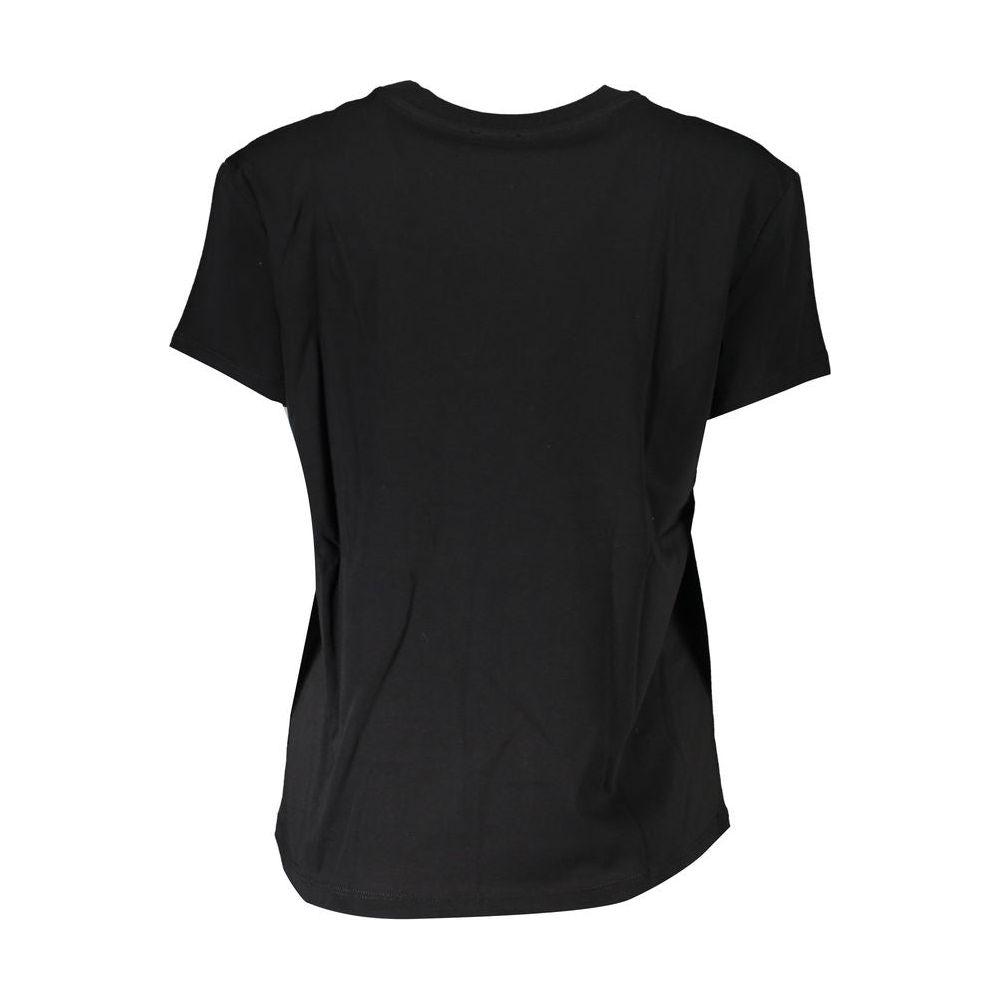 Patrizia Pepe Black Cotton Tops & T-Shirt Patrizia Pepe