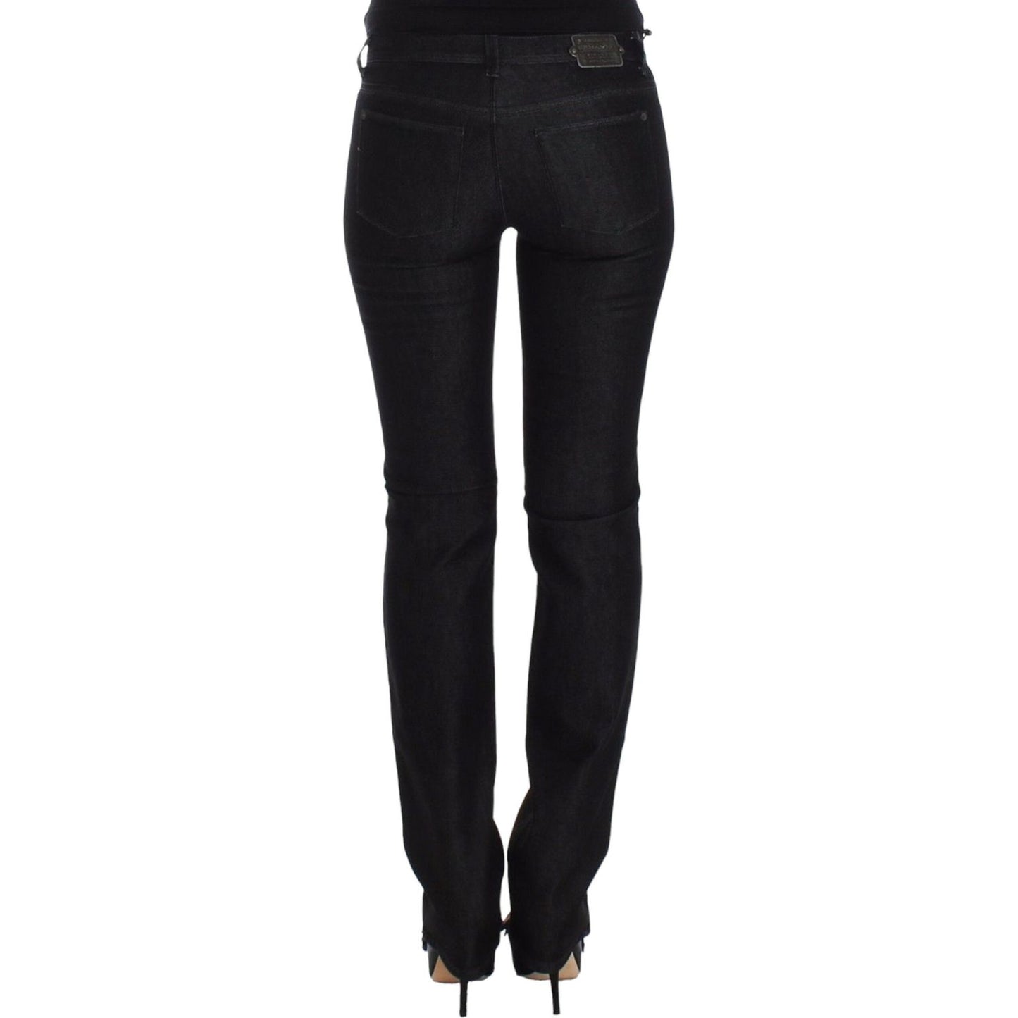 Ermanno Scervino Chic Black Slim Skinny Jeans Jeans & Pants Ermanno Scervino