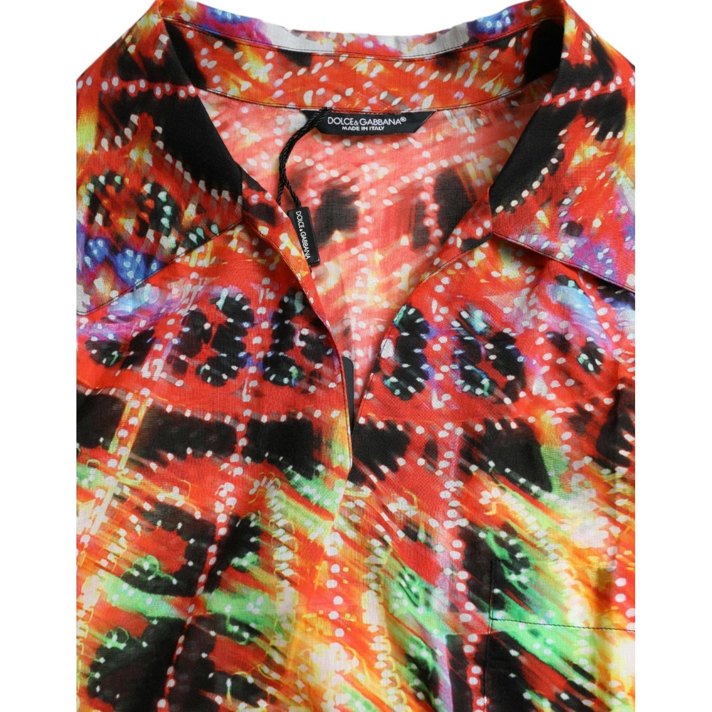 Dolce & Gabbana Multicolor Luminarie Print Cotton T-shirt Dolce & Gabbana