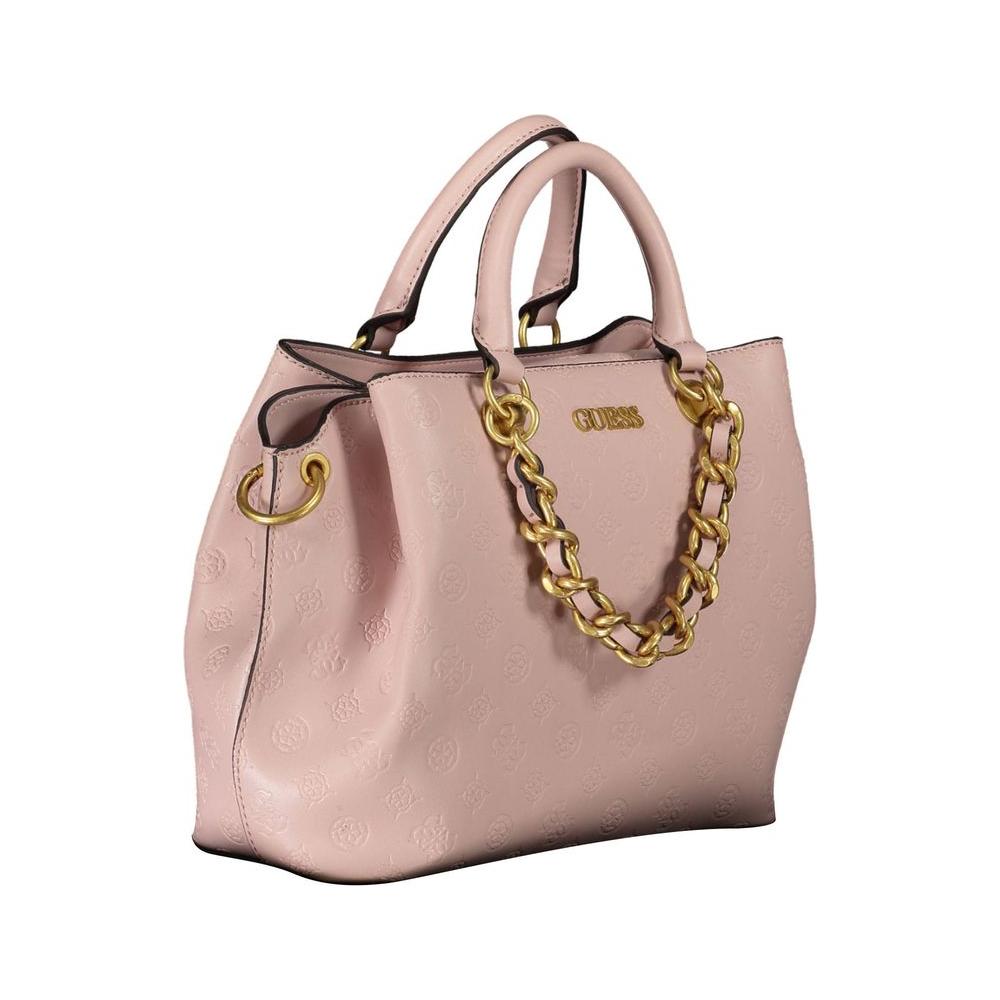 Guess Jeans Pink Polyethylene Handbag Guess Jeans