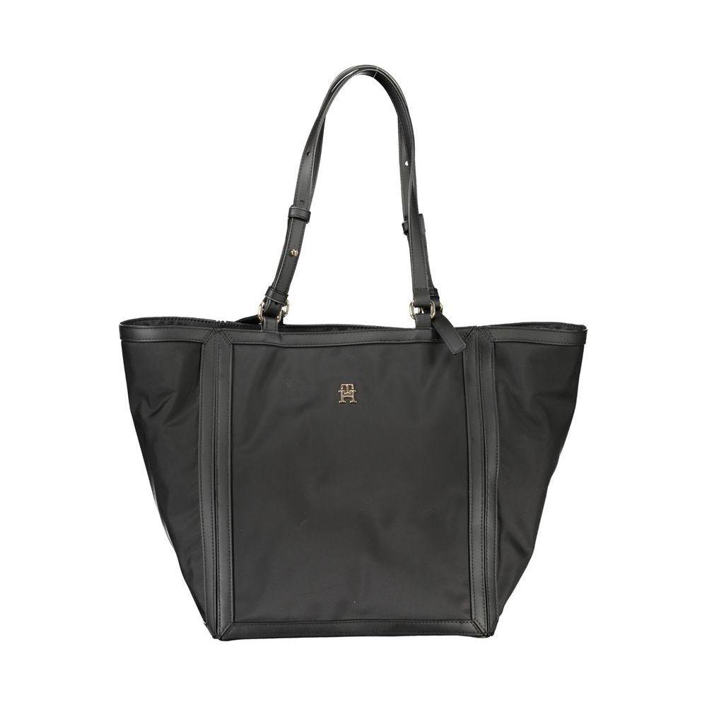 Tommy Hilfiger Black Polyester Handbag Tommy Hilfiger