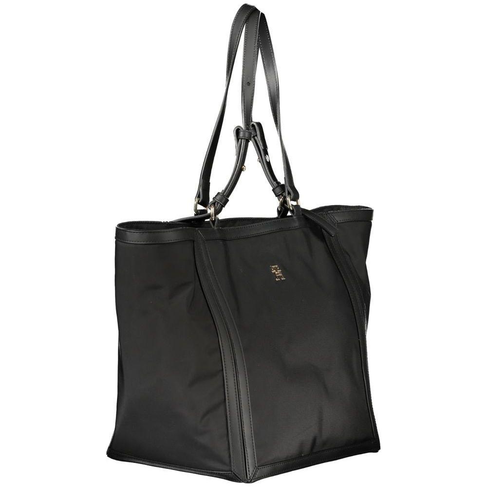 Tommy Hilfiger Black Polyester Handbag Tommy Hilfiger