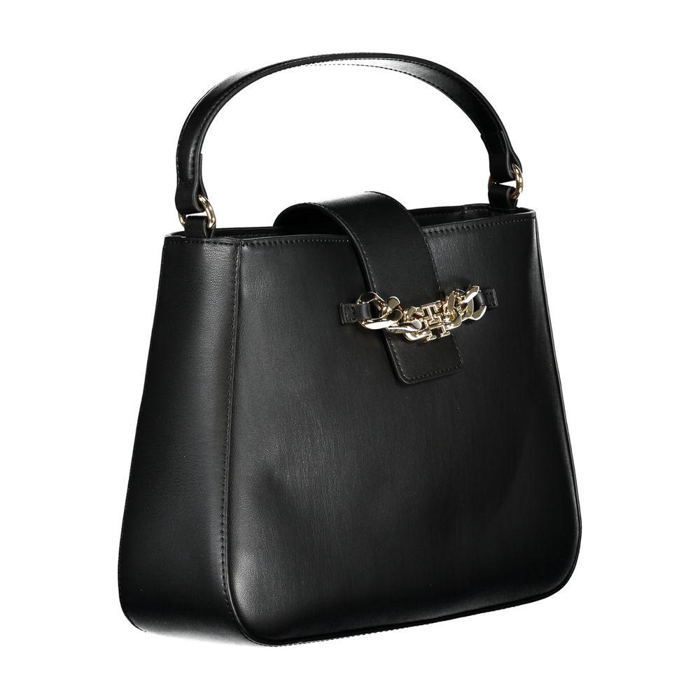 Tommy Hilfiger Black Polyethylene Handbag Tommy Hilfiger