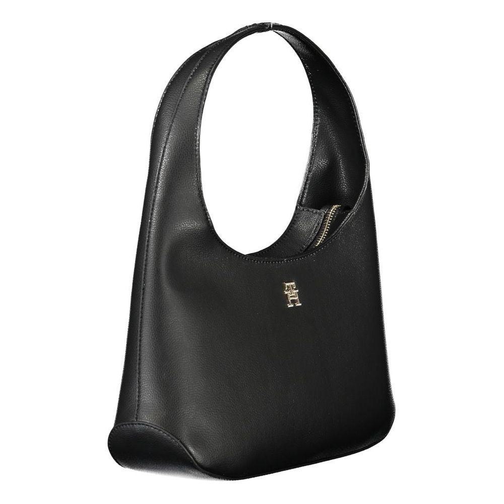 Tommy Hilfiger Black Polyester Handbag Tommy Hilfiger