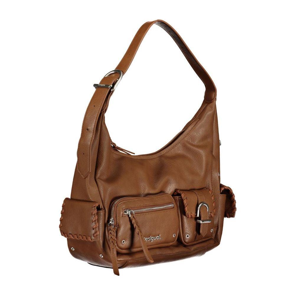 Desigual Brown Polyethylene Handbag Desigual