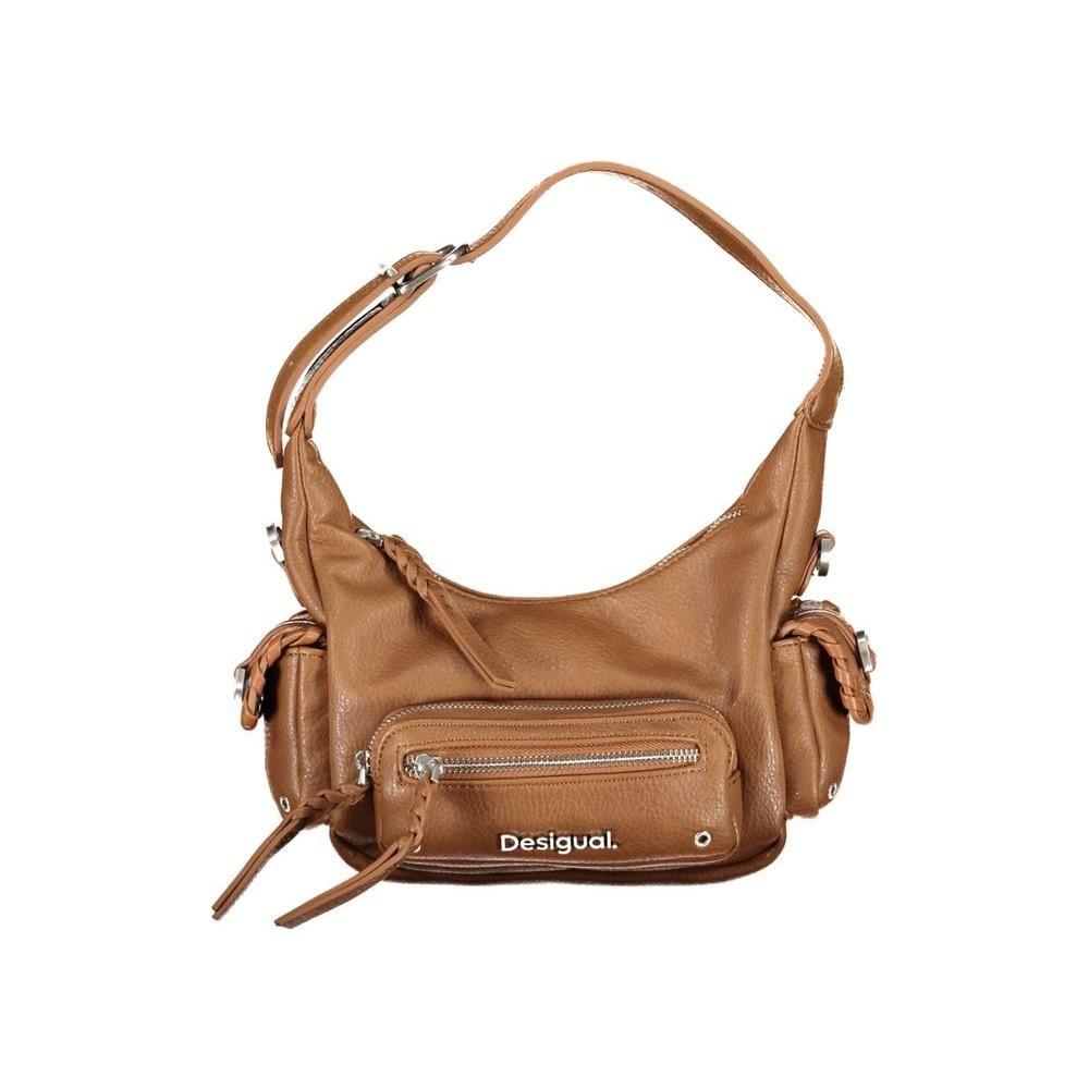 Desigual Brown Polyethylene Handbag Desigual